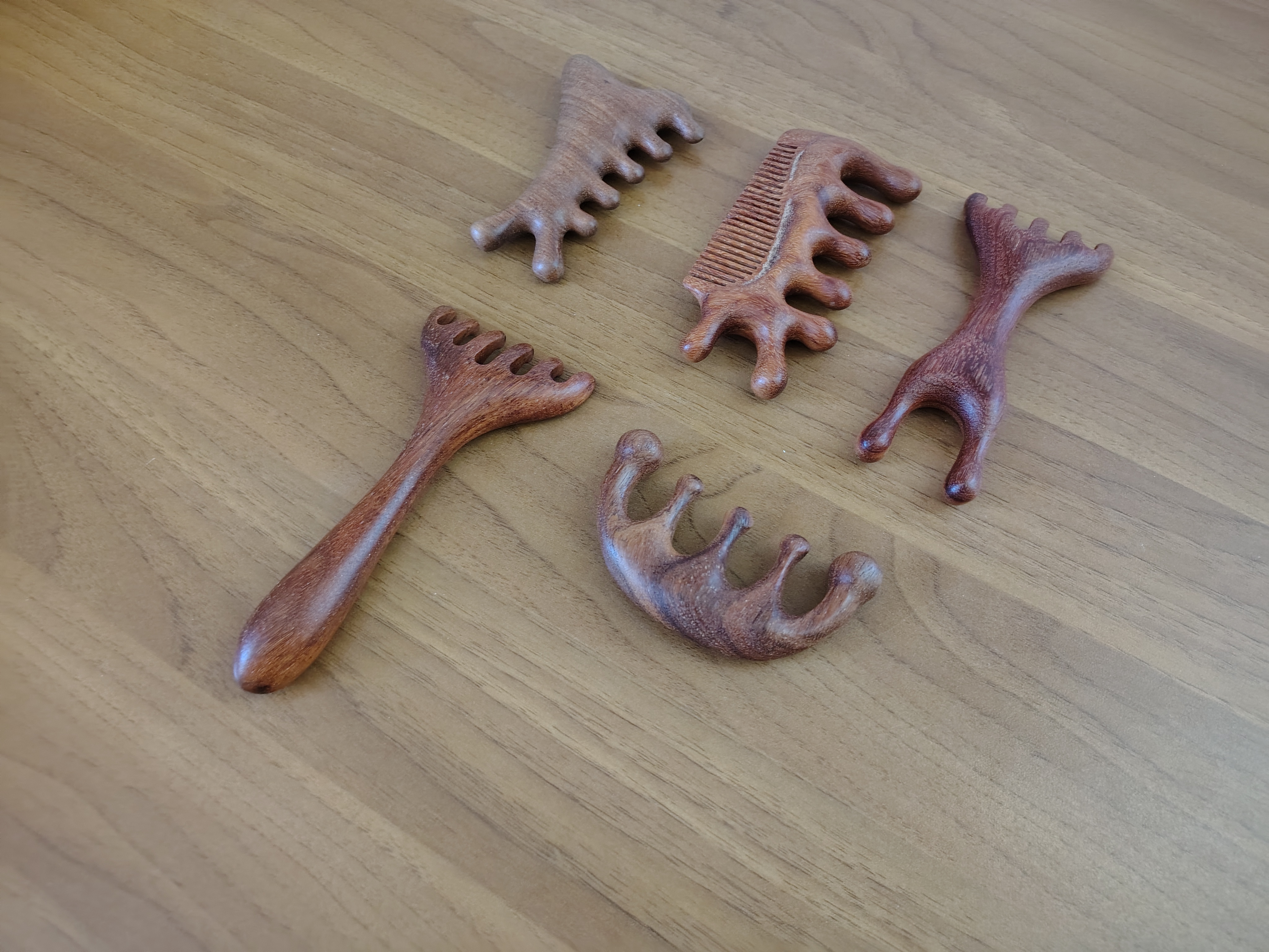 Set 5 strumenti a pettine per massaggio - Immagine 5