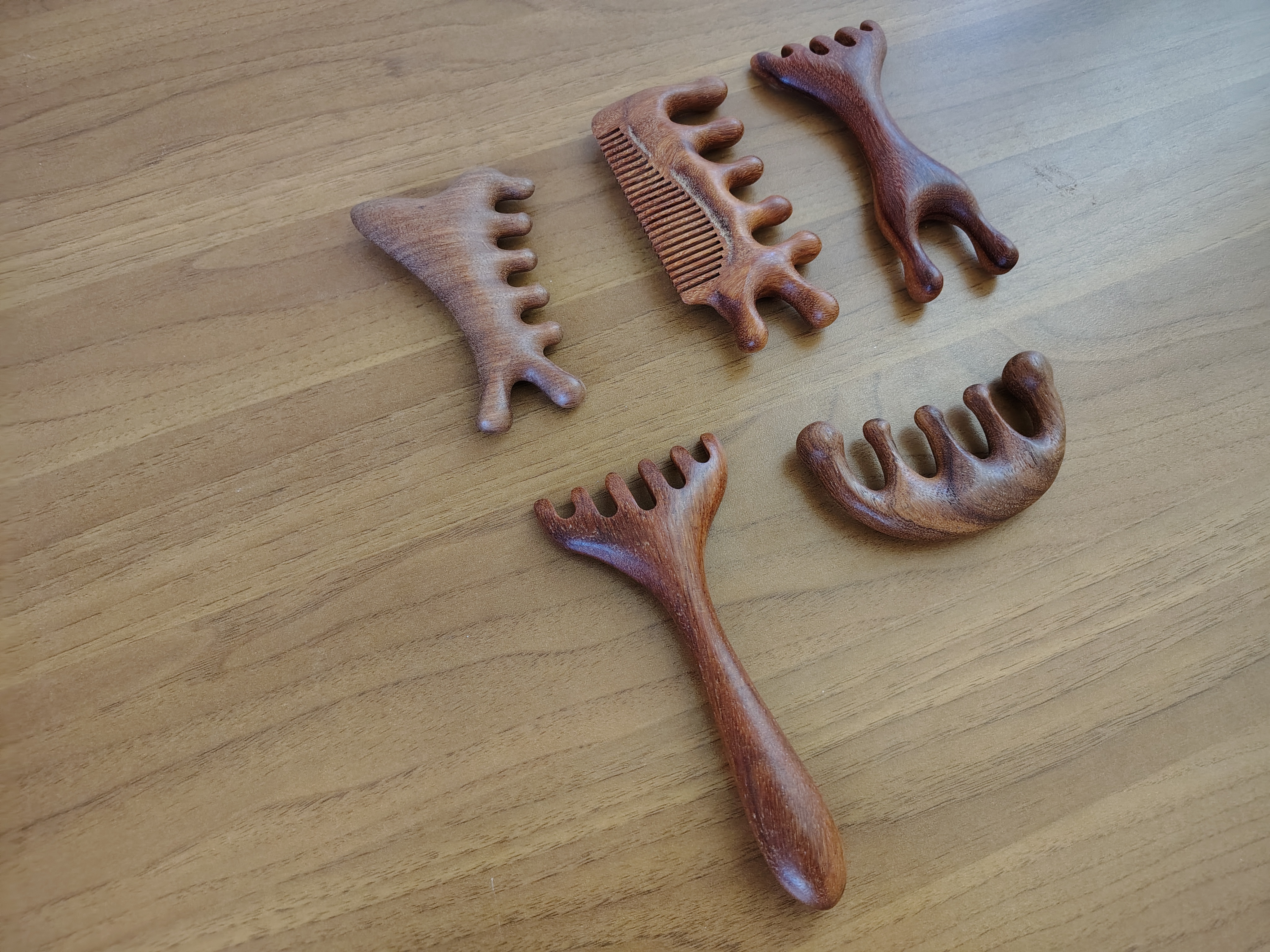 Set 5 strumenti a pettine per massaggio - Immagine 6